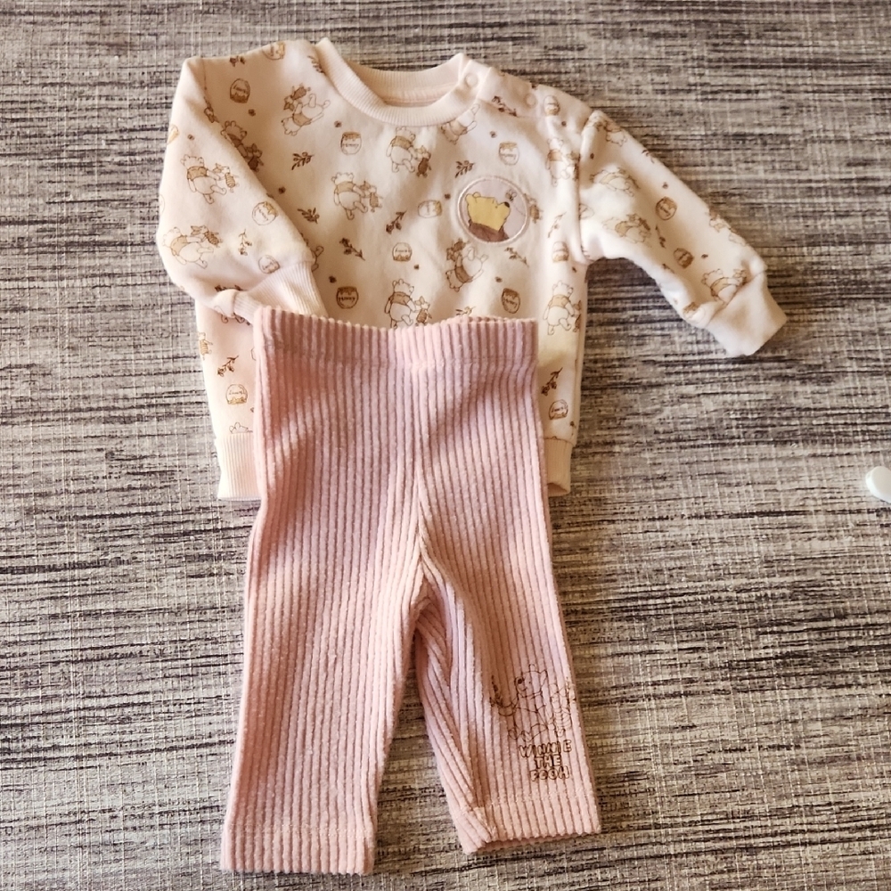 Cute Cream and Pink Baby Outfit